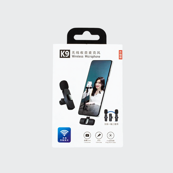 K9 Dual Microphone USB Type C & Iphone Connector Plug & Play