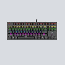 HP GK200 Mechanical Wired Gaming Keyboard with Metal Panel, Anti Ghosting, RGB Backlit, Compact with Blue Switch