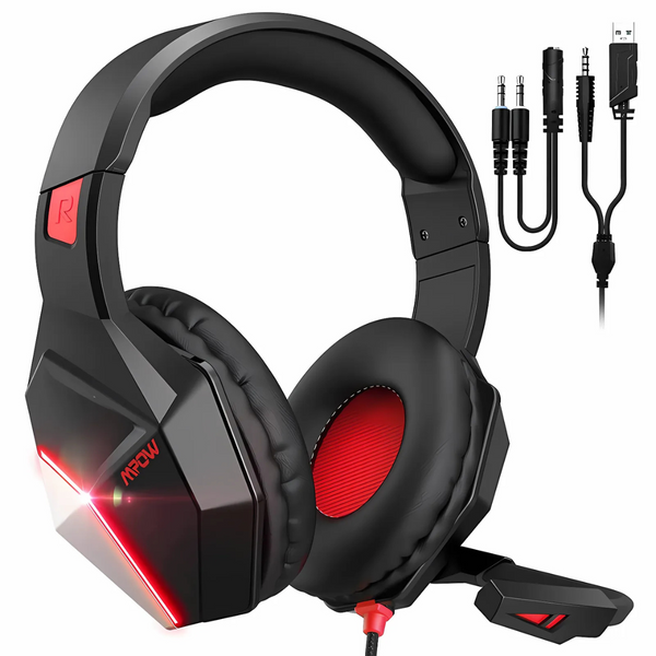 MPOW EG11 Gaming Headset – Surround Sound, Noise-Canceling Mic, Multi-Platform Compatibility