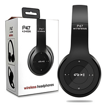 P47 Wireless Headset – Bluetooth Connectivity, Stereo Sound, Long Battery Life & Built-in Mic