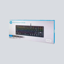 HP GK200 Mechanical Wired Gaming Keyboard with Metal Panel, Anti Ghosting, RGB Backlit, Compact with Blue Switch