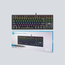 HP GK200 Mechanical Wired Gaming Keyboard with Metal Panel, Anti Ghosting, RGB Backlit, Compact with Blue Switch